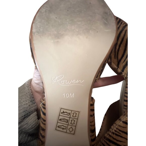 Anthropologie Rowen Womens Zebra Print DOrsay Pointed Toe Heels Size 10M - Picture 6 of 7